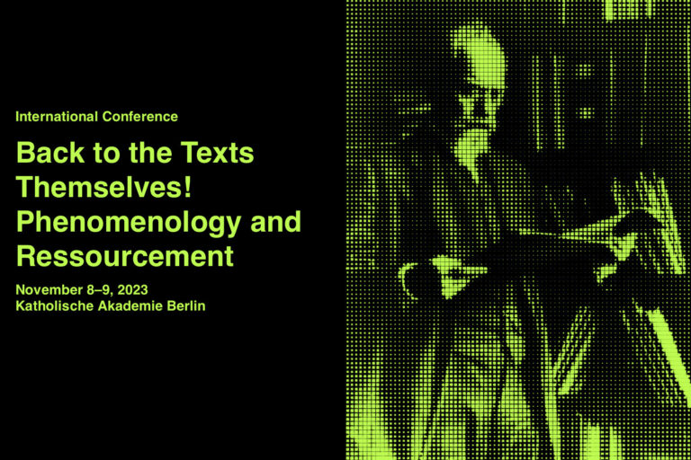 Back to the Texts Themselves! Phenomenology and Ressourcement