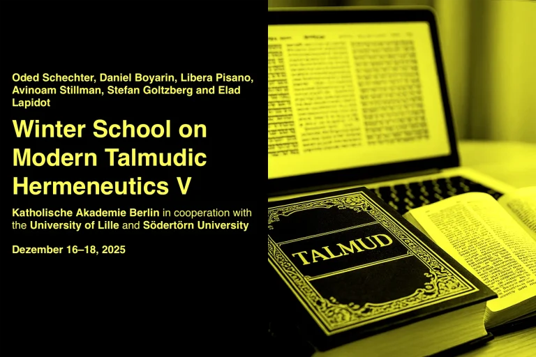 Winter School on Modern Talmudic Hermeneutics V