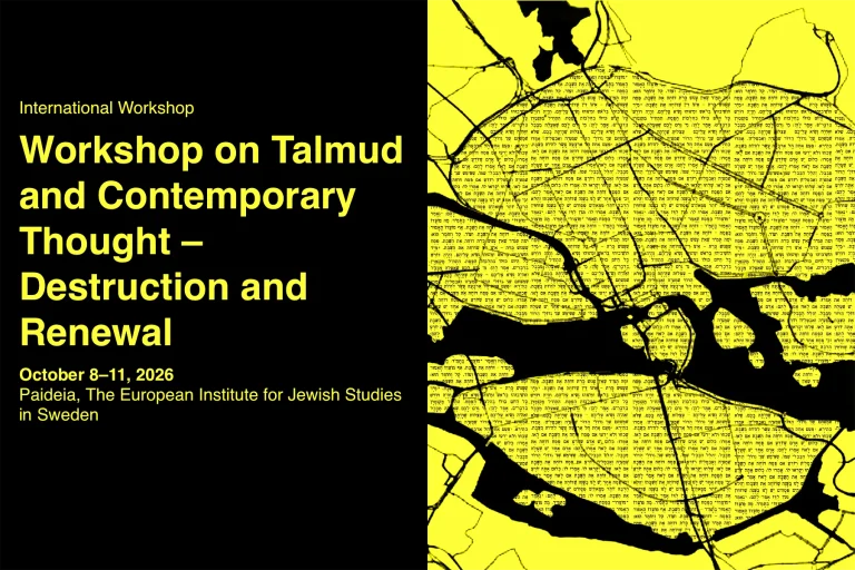 Workshop on Talmud and Contemporary Thought – Destruction and Renewal